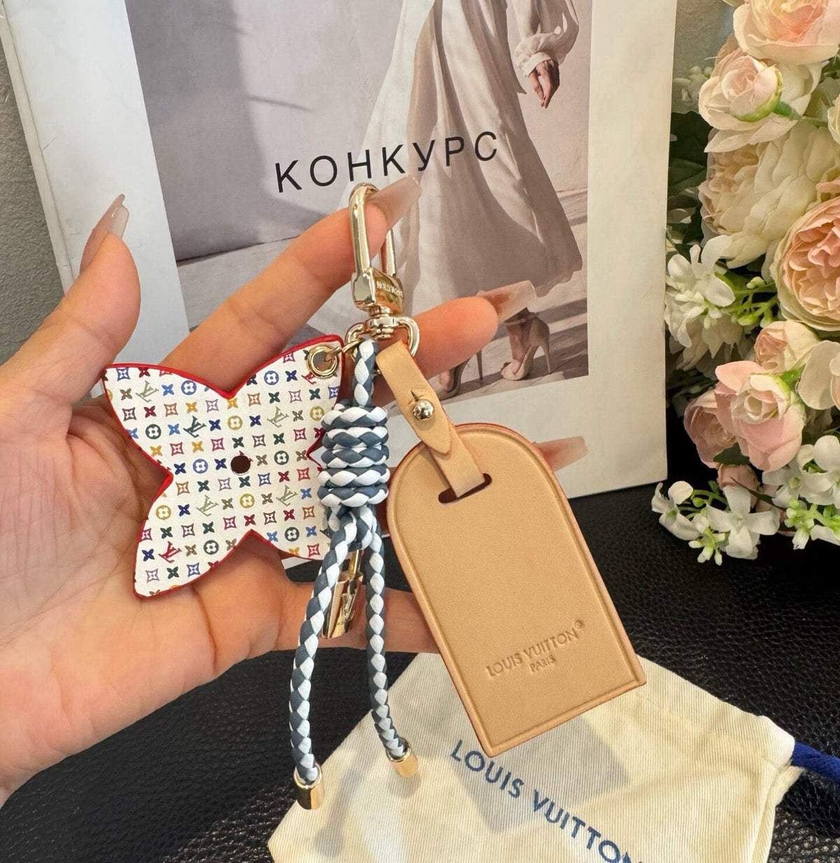 LOUIS VUITTON Bag Charm Keychain