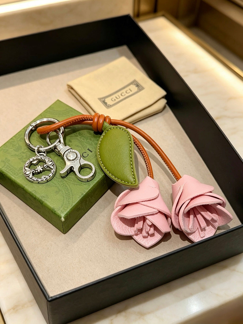 GUCCI Bag Charm Keychain