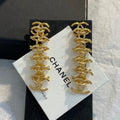 CHANEL Gold-Tone Earrings
