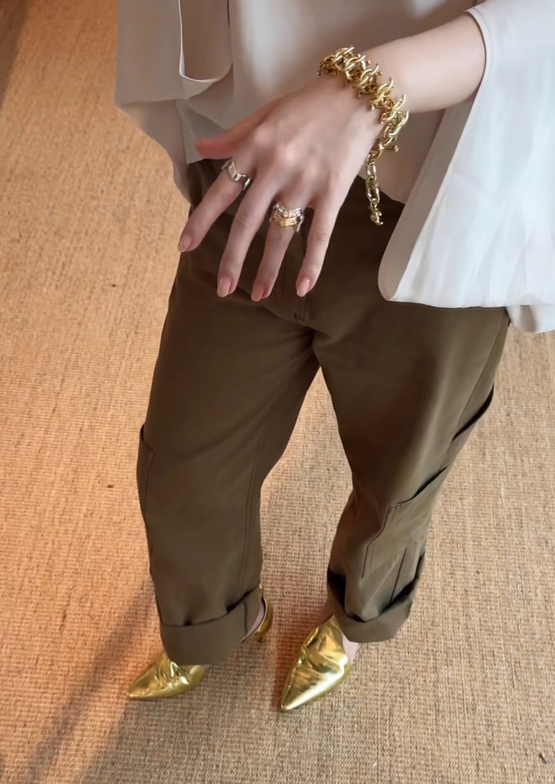 CHANEL Gold-Tone Bracelet
