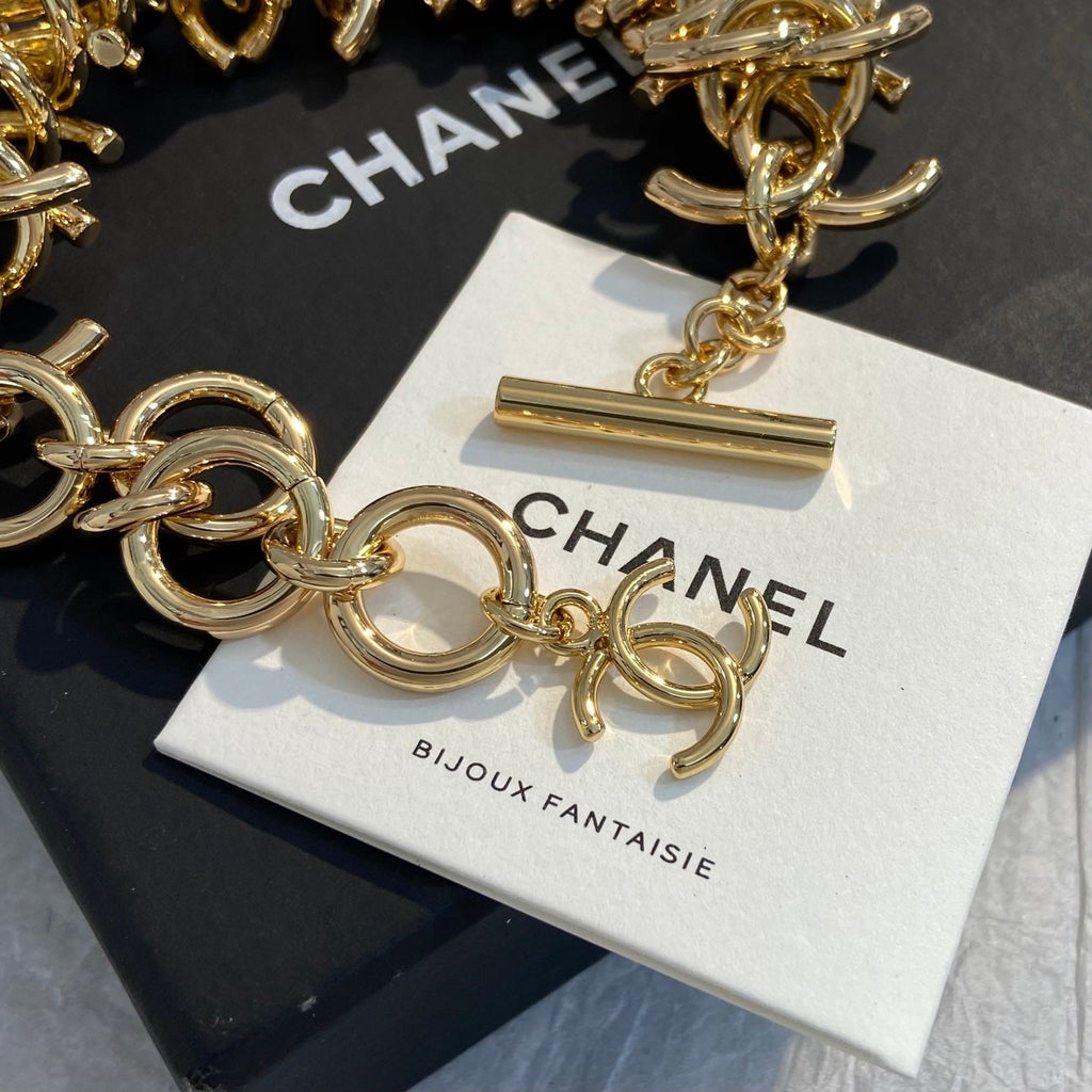 CHANEL Gold-Tone Bracelet