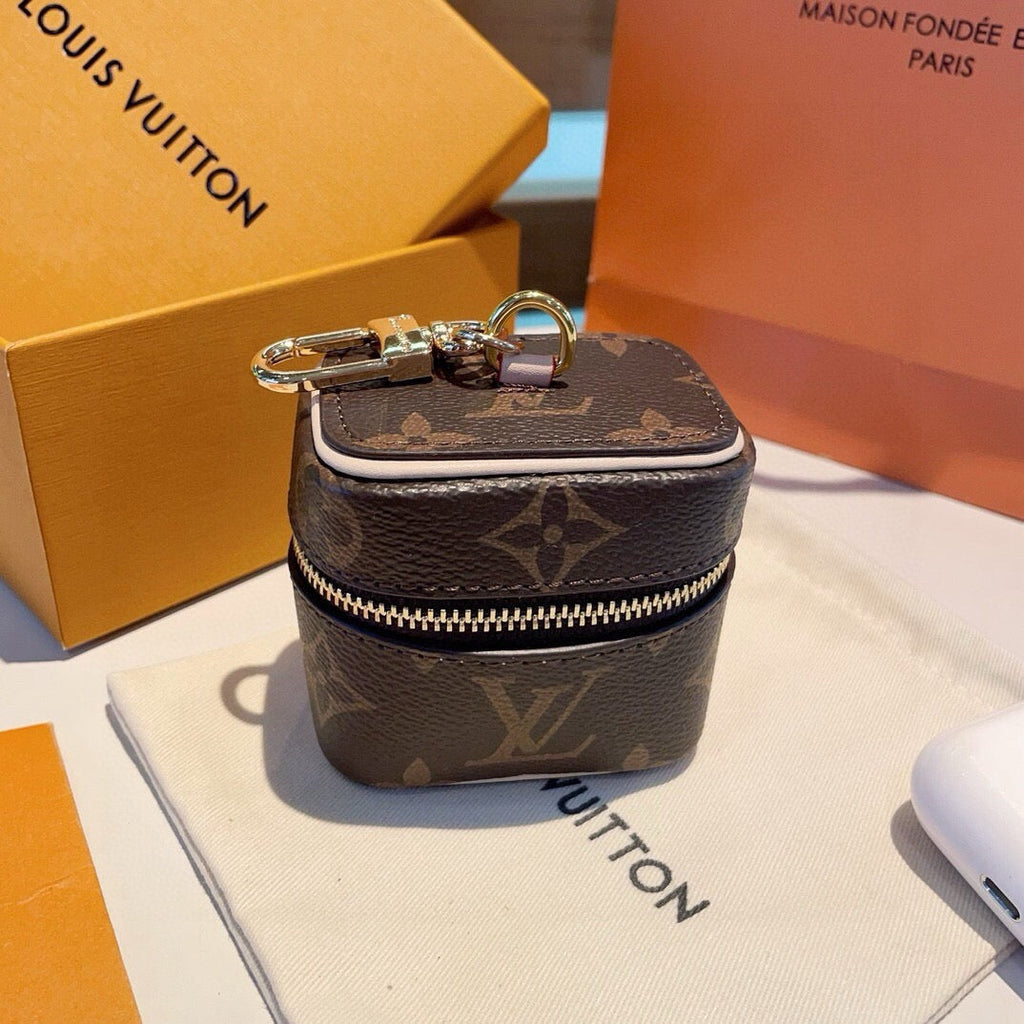 LOUIS VUITTON Canvas Logo Mini Bag Bag Charm