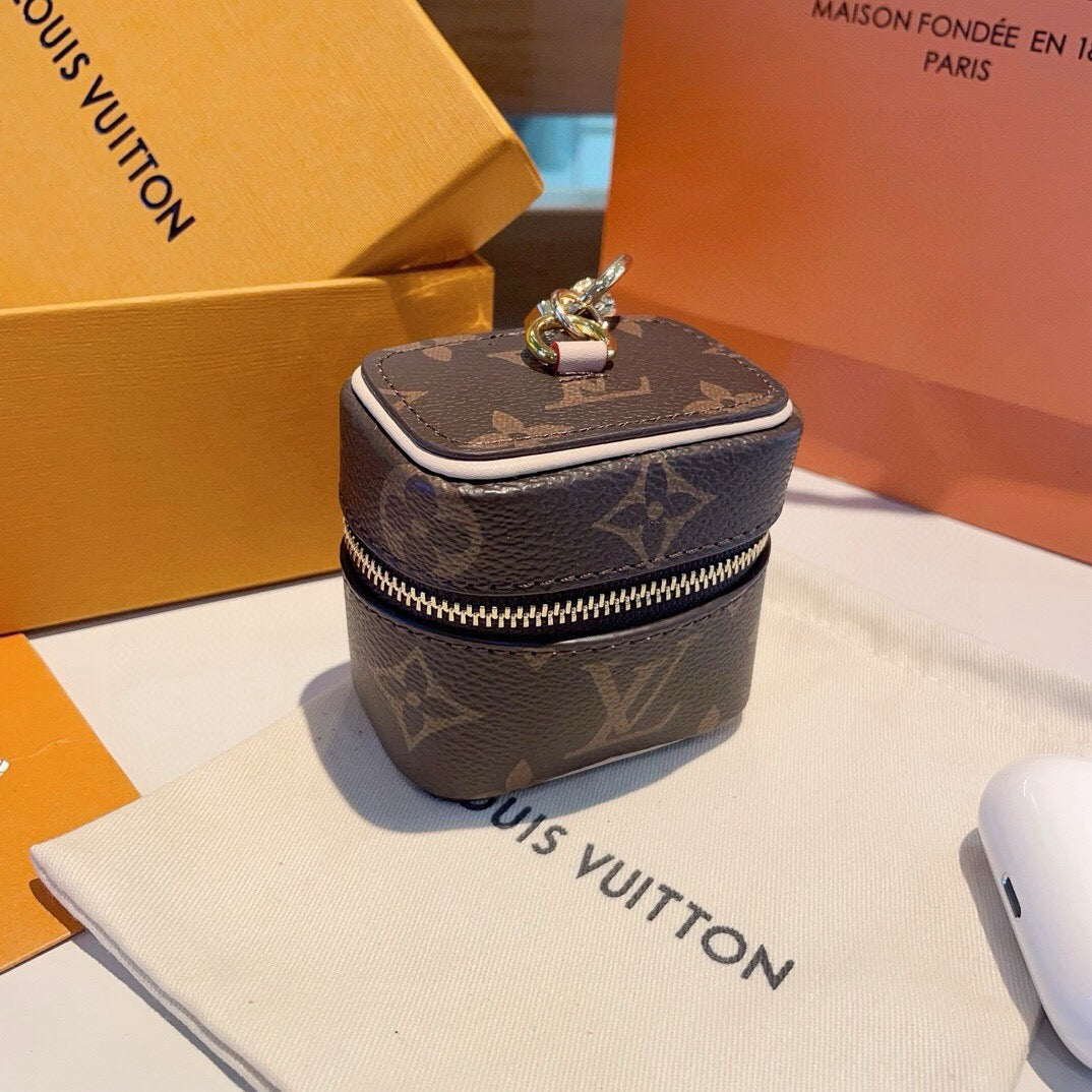 LOUIS VUITTON Canvas Logo Mini Bag Bag Charm