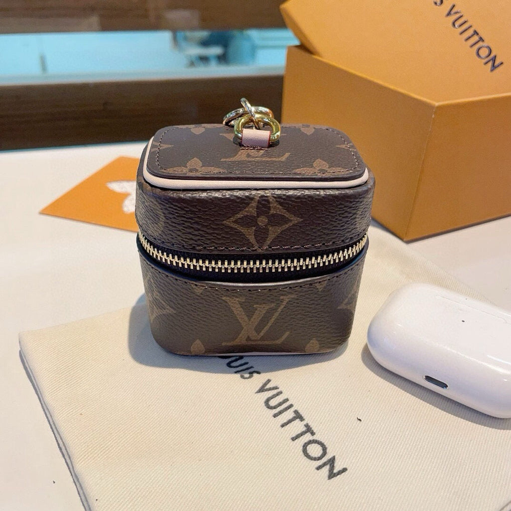 LOUIS VUITTON Canvas Logo Mini Bag Bag Charm