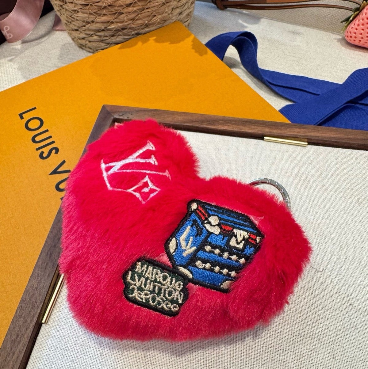 LOUIS VUITTON M03170 Logo Bag Charm Keychain