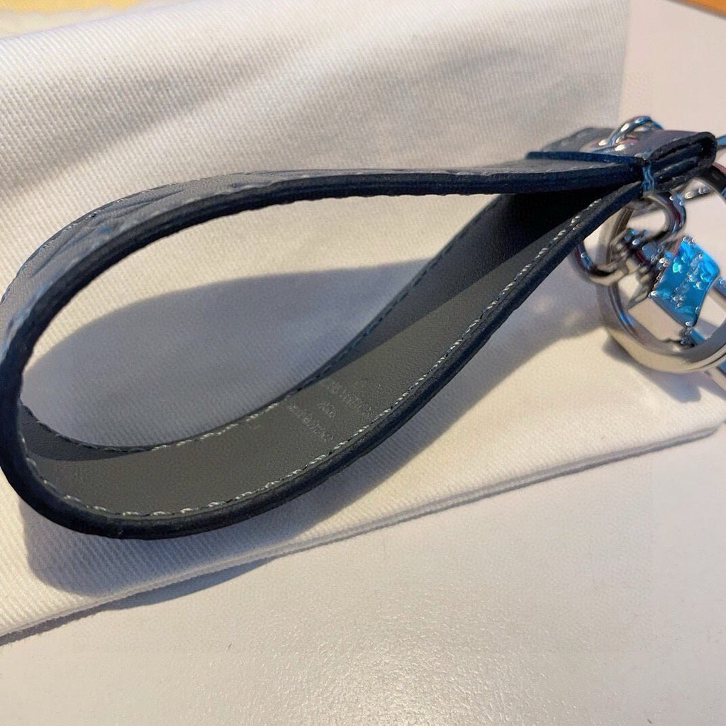 LOUIS VUITTON Canvas Metal Bag Charm Keychain