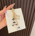 LOUIS VUITTON Canvas Flower Bag Charm Keychain