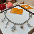 LOUIS VUITTON Canvas Logo Bag Charm Keychain