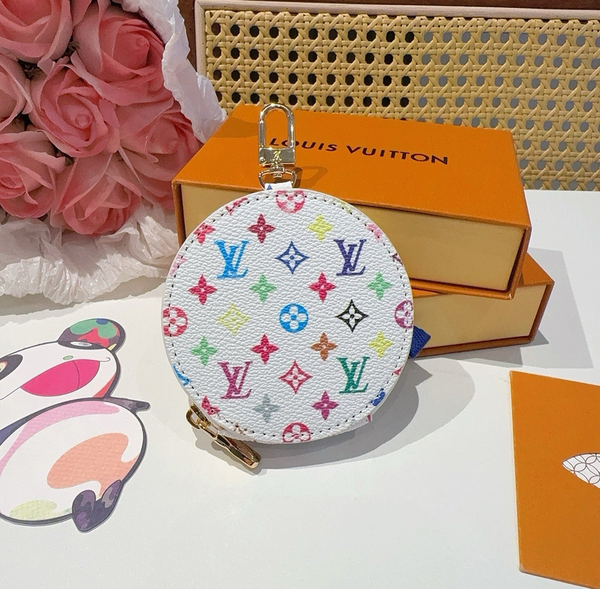 LOUIS VUITTON Canvas Mini Bag Bag Charm