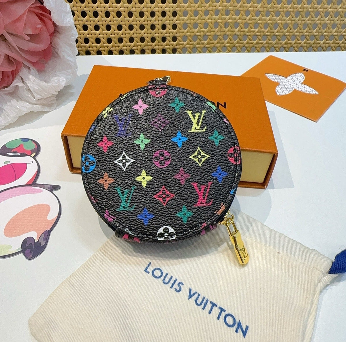 LOUIS VUITTON Canvas Mini Bag Bag Charm