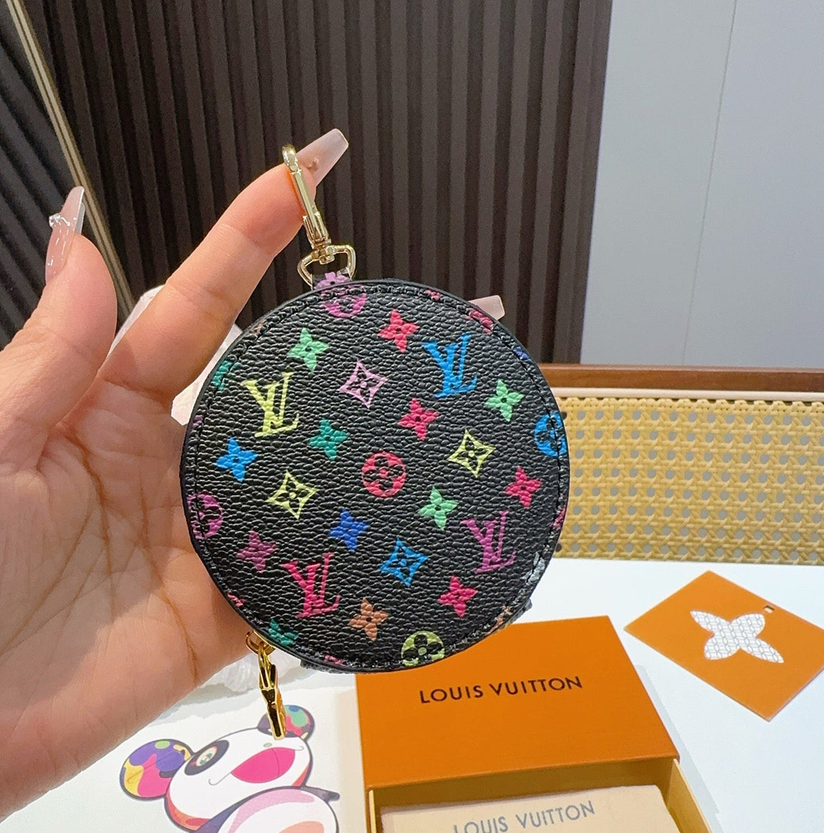 LOUIS VUITTON Canvas Mini Bag Bag Charm