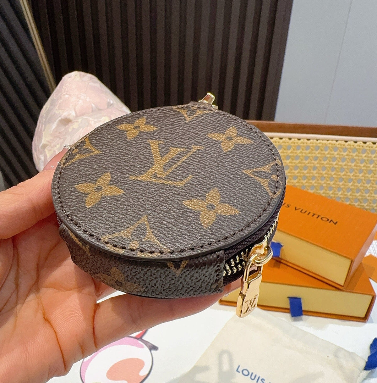 LOUIS VUITTON Canvas Mini Bag Bag Charm