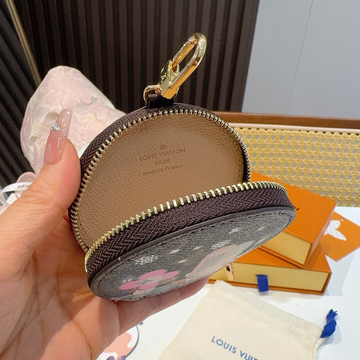 LOUIS VUITTON Canvas Mini Bag Bag Charm