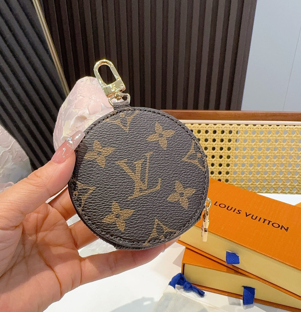 LOUIS VUITTON Canvas Mini Bag Bag Charm