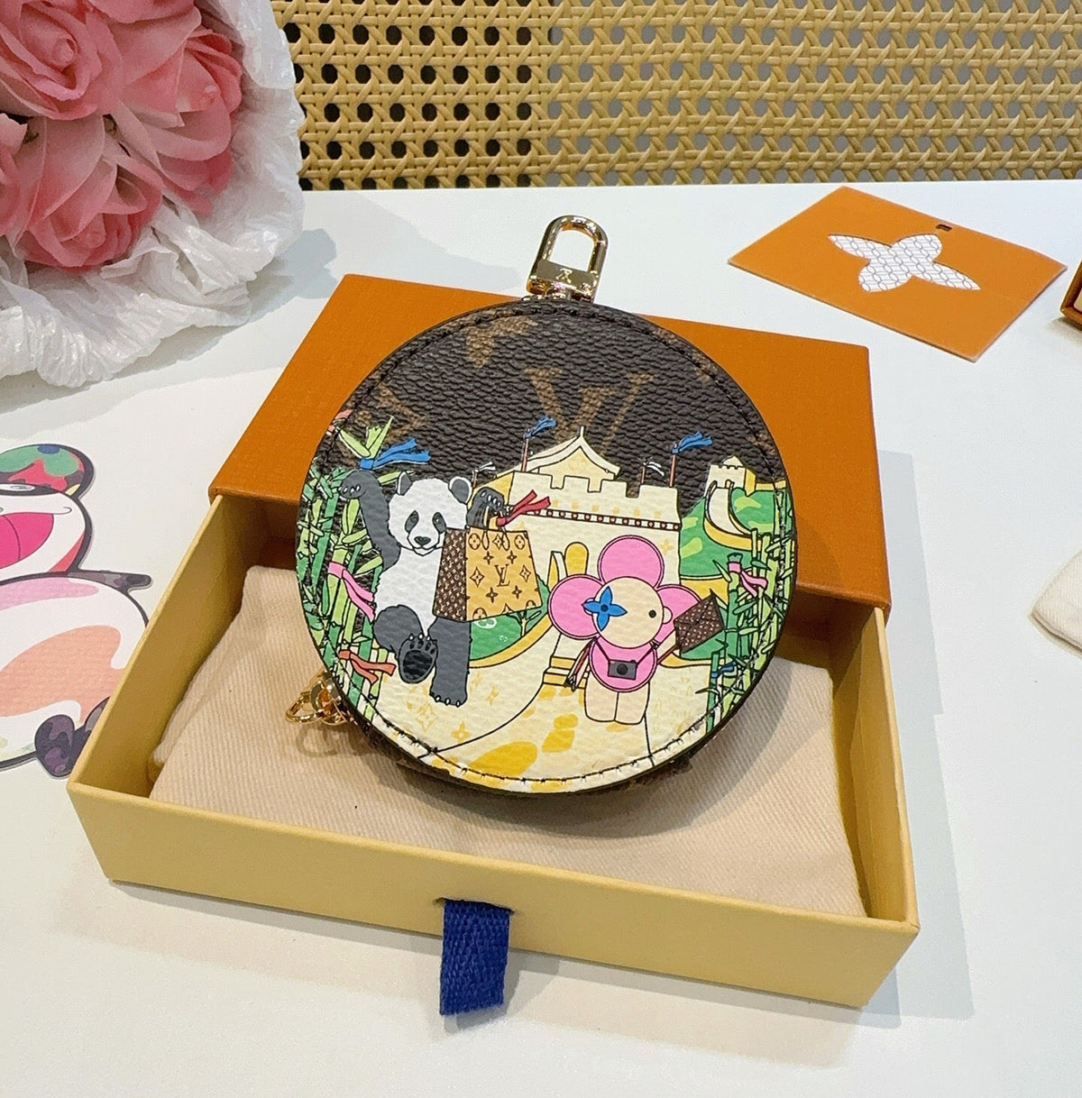 LOUIS VUITTON Canvas Mini Bag Bag Charm