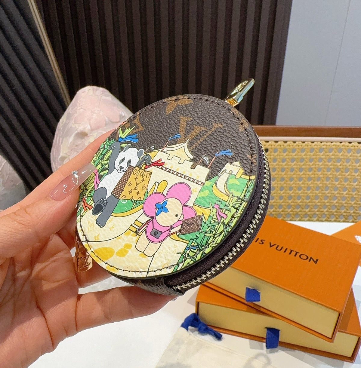 LOUIS VUITTON Canvas Mini Bag Bag Charm