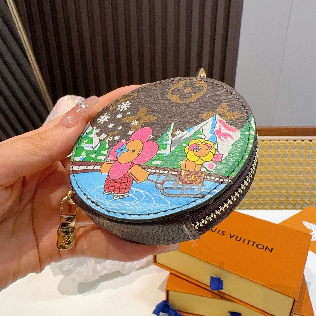 LOUIS VUITTON Canvas Mini Bag Bag Charm
