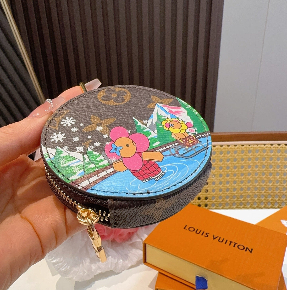 LOUIS VUITTON Canvas Mini Bag Bag Charm