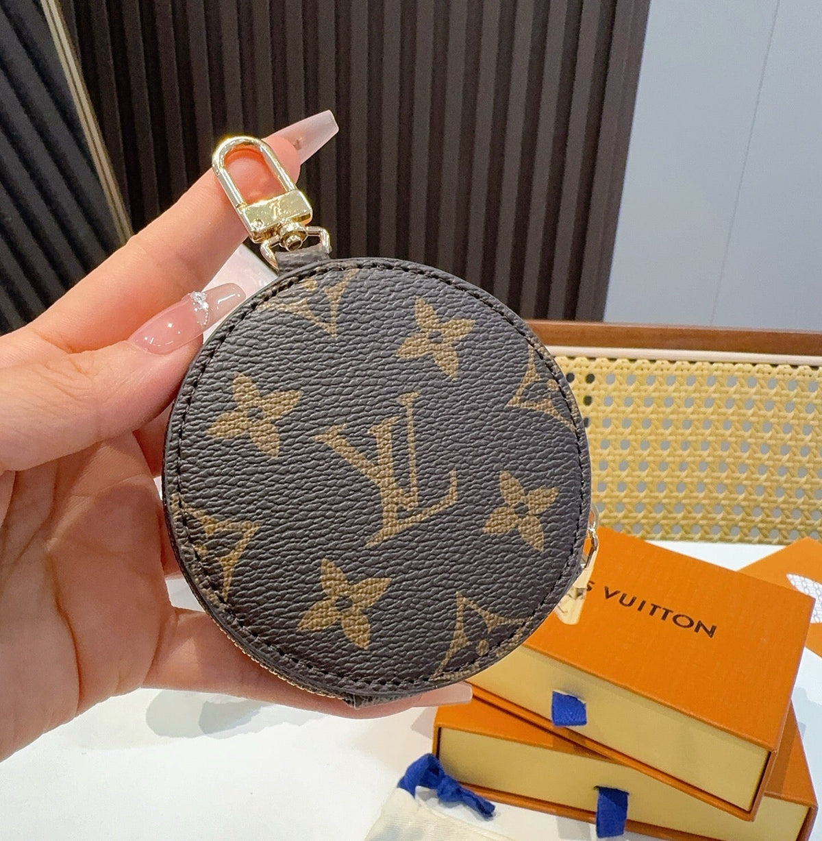 LOUIS VUITTON Canvas Mini Bag Bag Charm