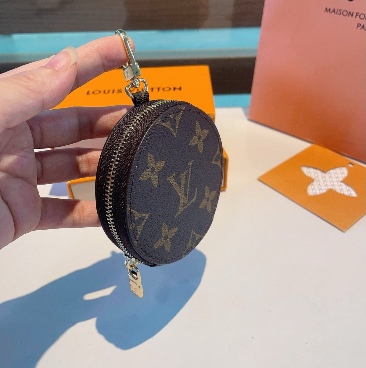 LOUIS VUITTON Canvas Mini Bag Bag Charm