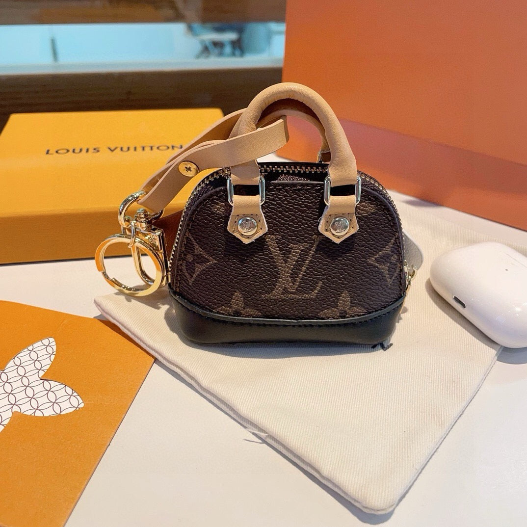 LOUIS VUITTON Metal Logo Mini Bag Bag Charm