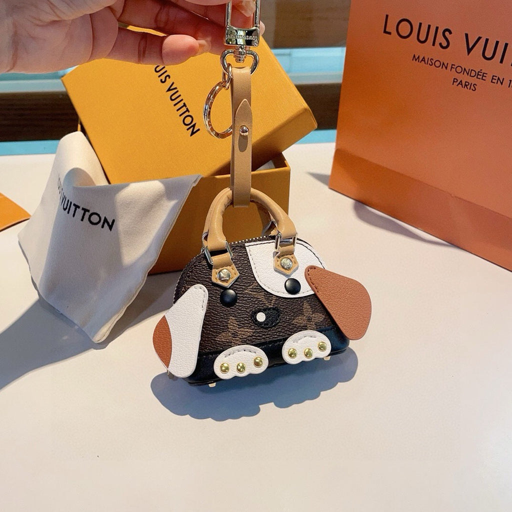 LOUIS VUITTON Metal Logo Mini Bag Bag Charm