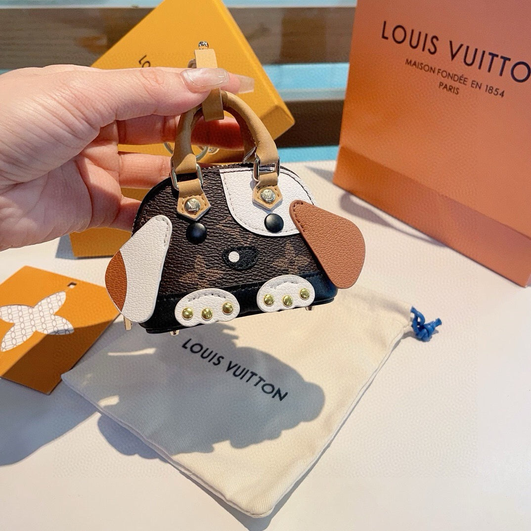 LOUIS VUITTON Metal Logo Mini Bag Bag Charm