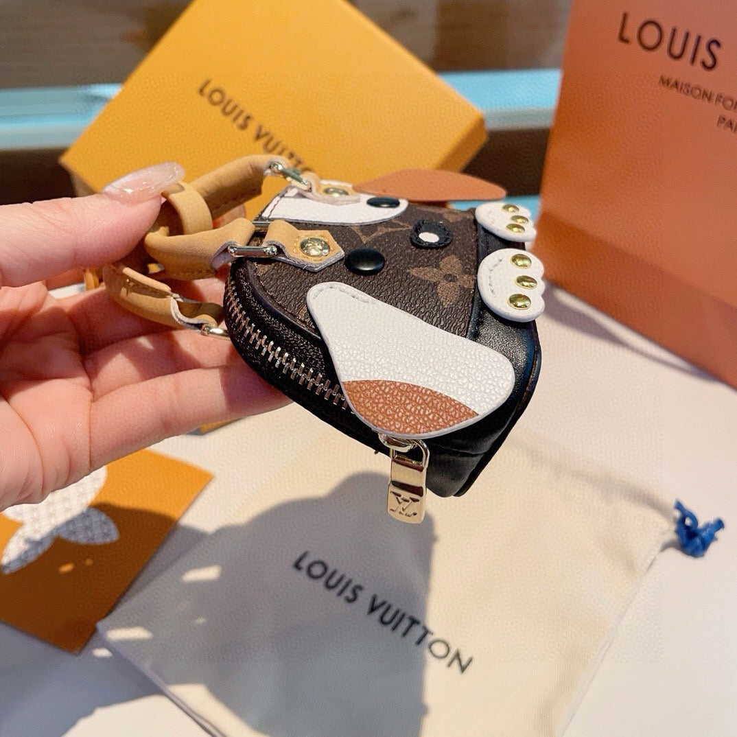 LOUIS VUITTON Metal Logo Mini Bag Bag Charm