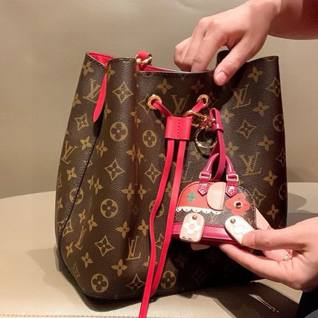 LOUIS VUITTON Metal Logo Mini Bag Bag Charm