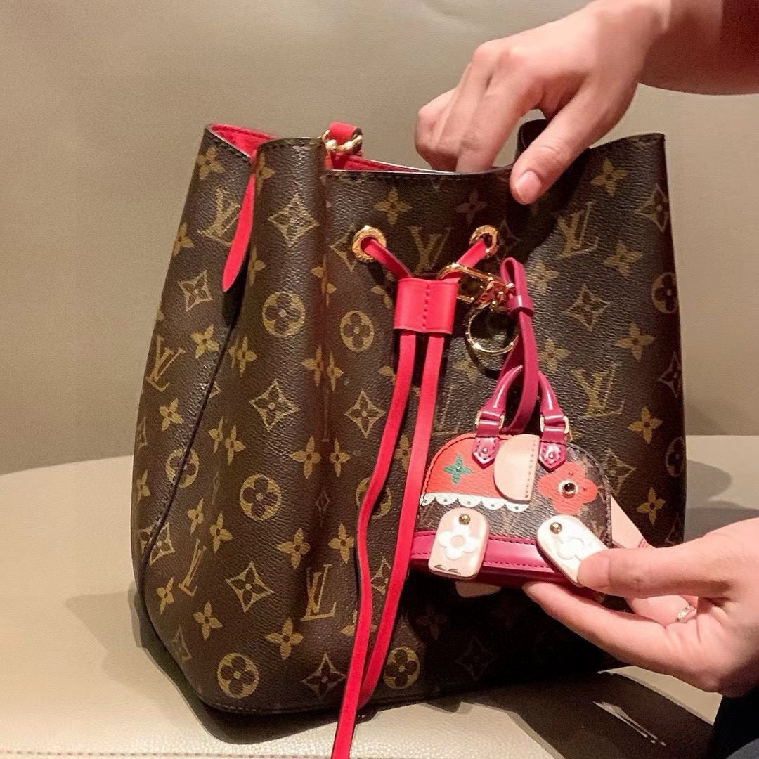 LOUIS VUITTON Metal Logo Mini Bag Bag Charm