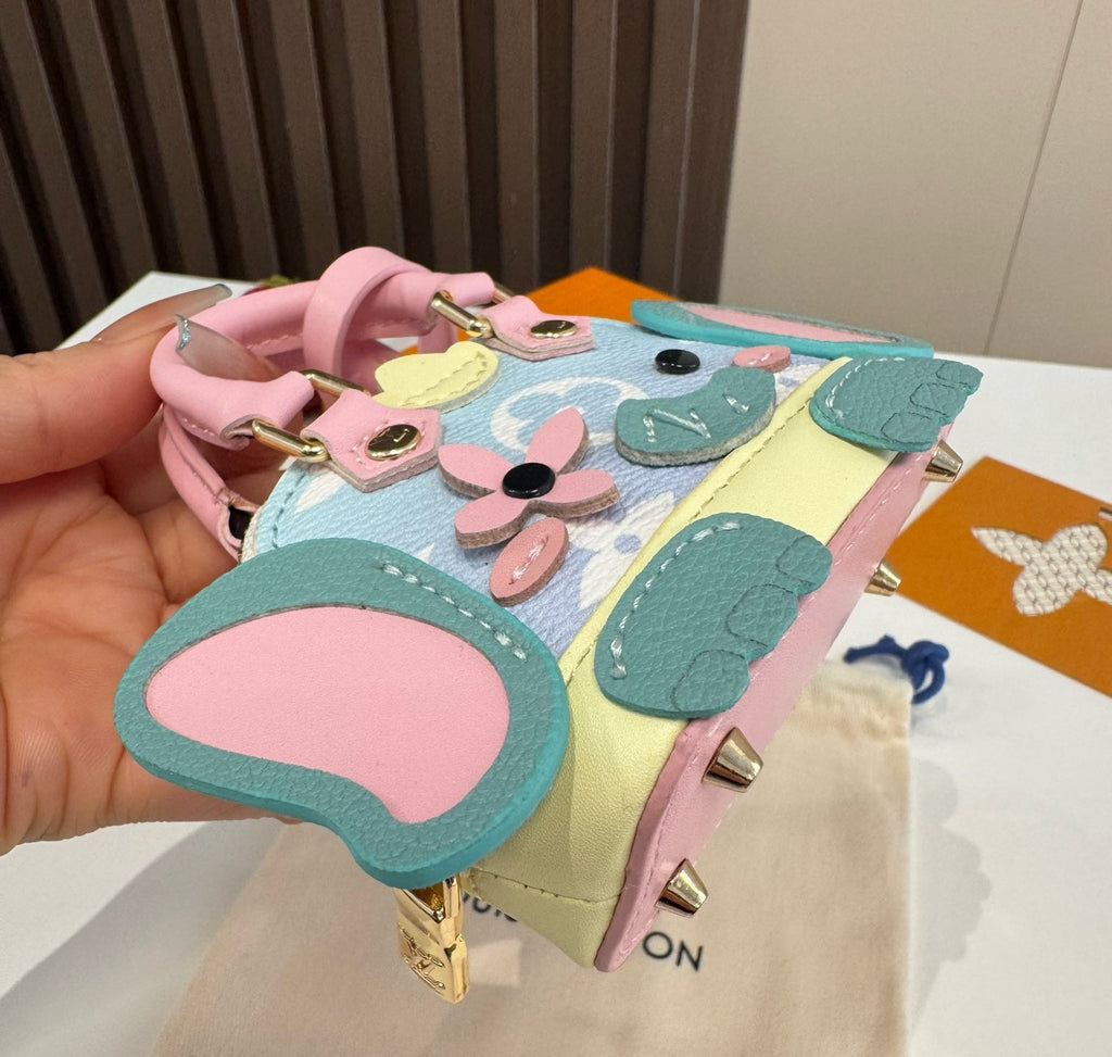 LOUIS VUITTON Metal Logo Mini Bag Bag Charm