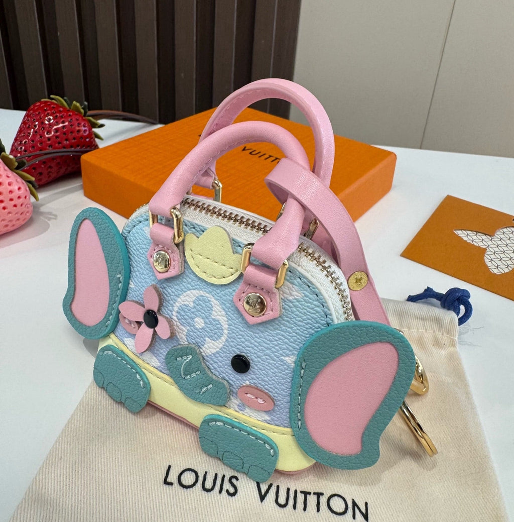 LOUIS VUITTON Metal Logo Mini Bag Bag Charm