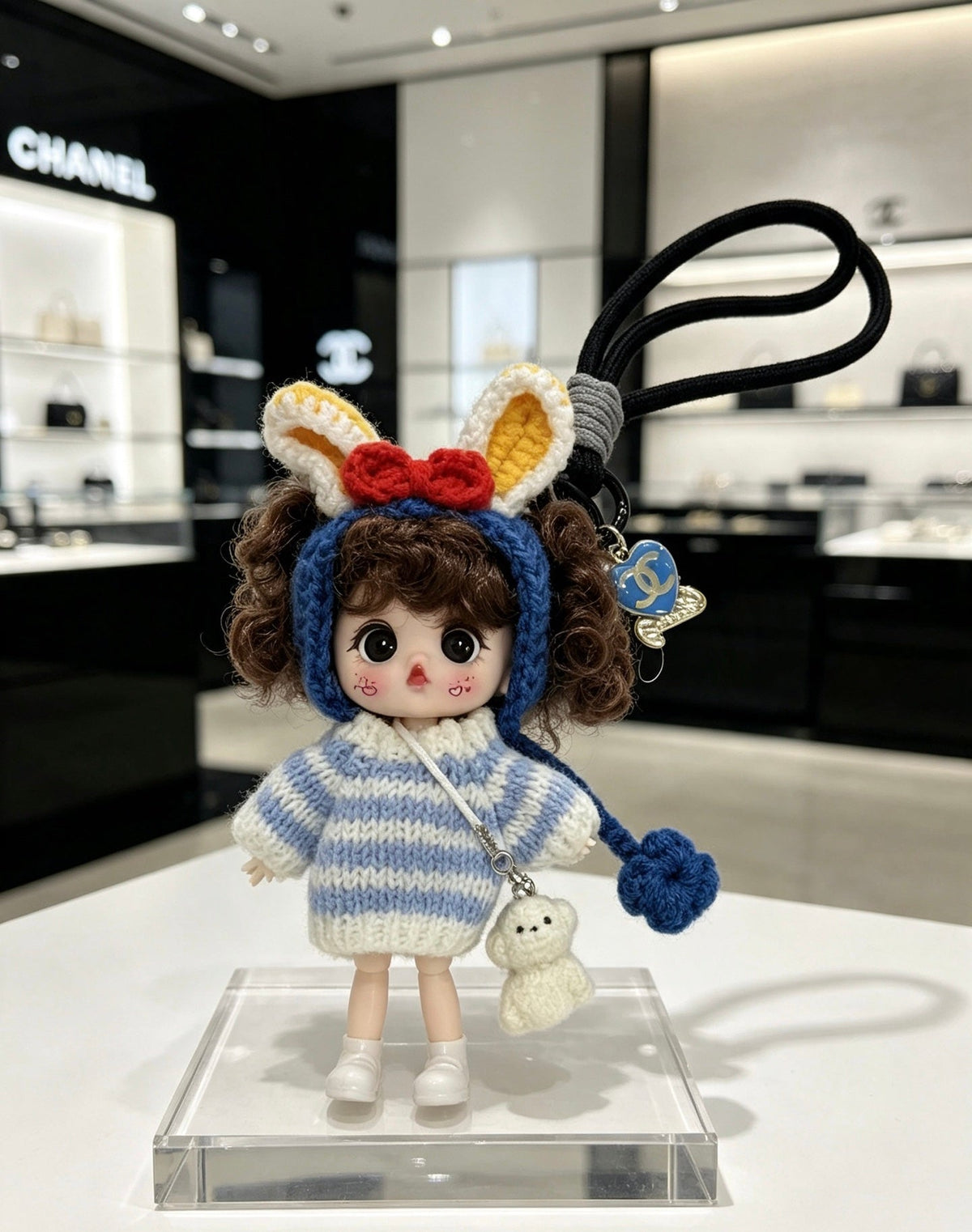 CHANEL Bag Charm Keychain