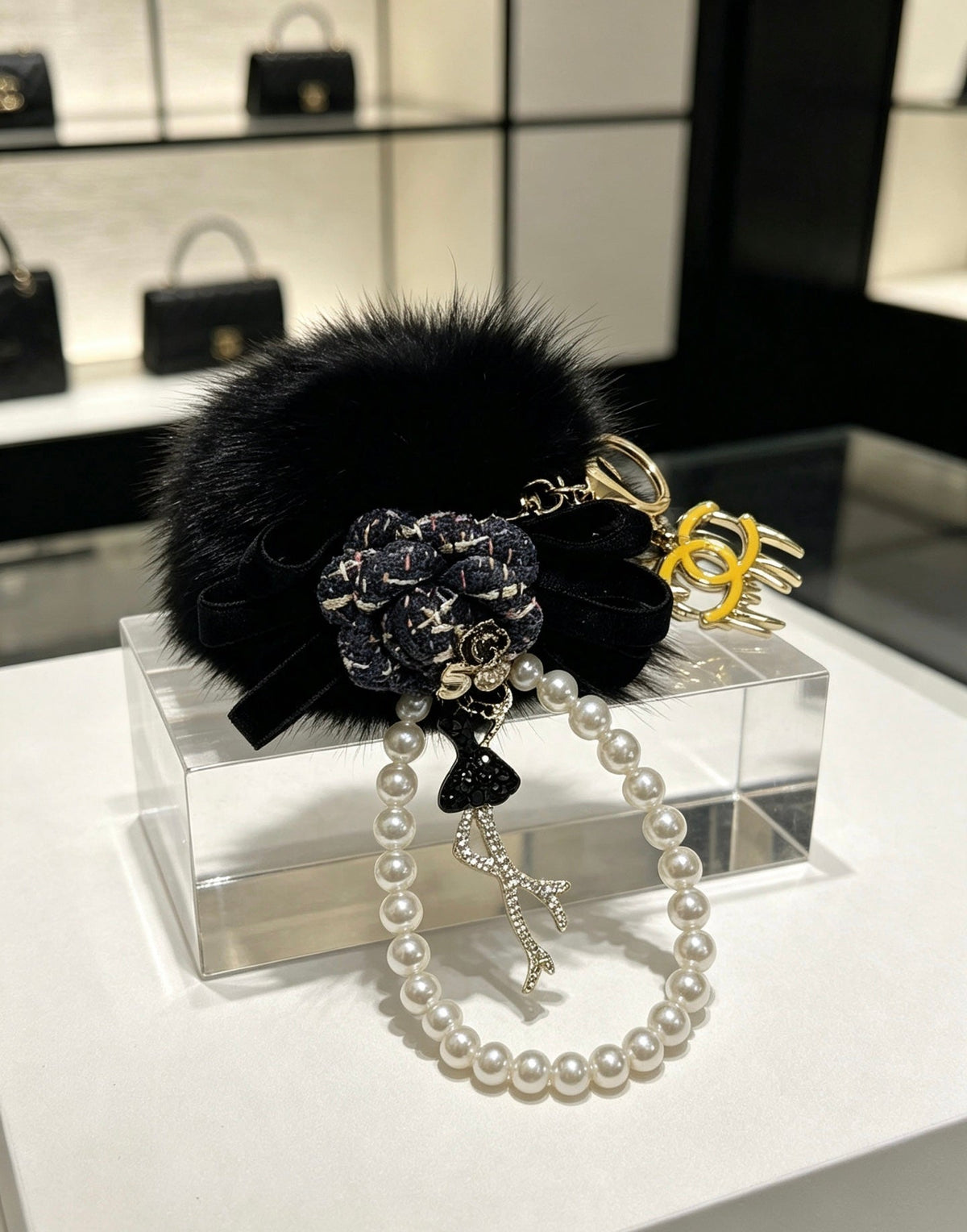 CHANEL Bag Charm Keychain