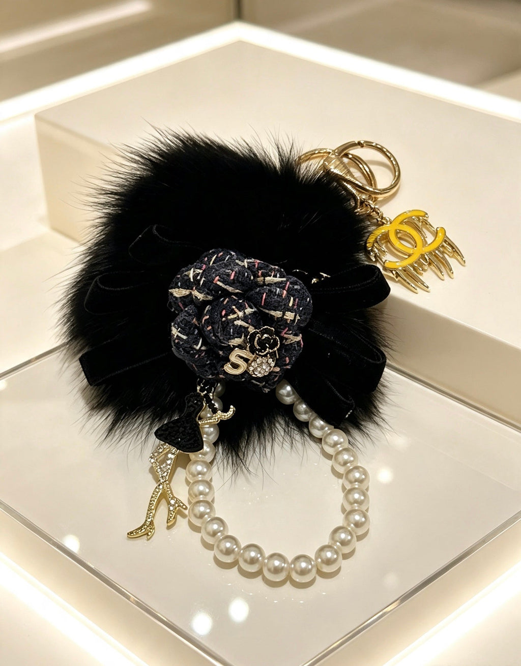 CHANEL Bag Charm Keychain