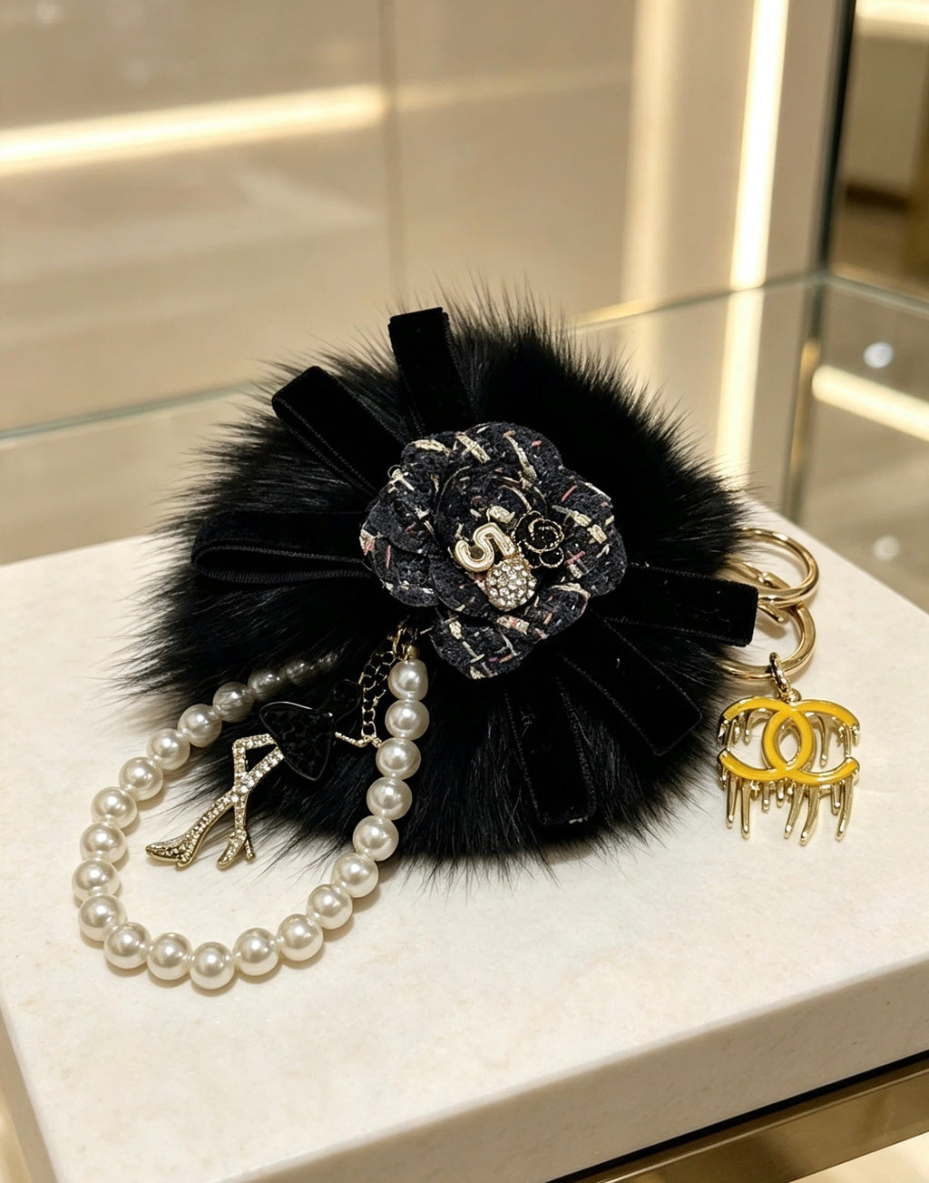 CHANEL Bag Charm Keychain