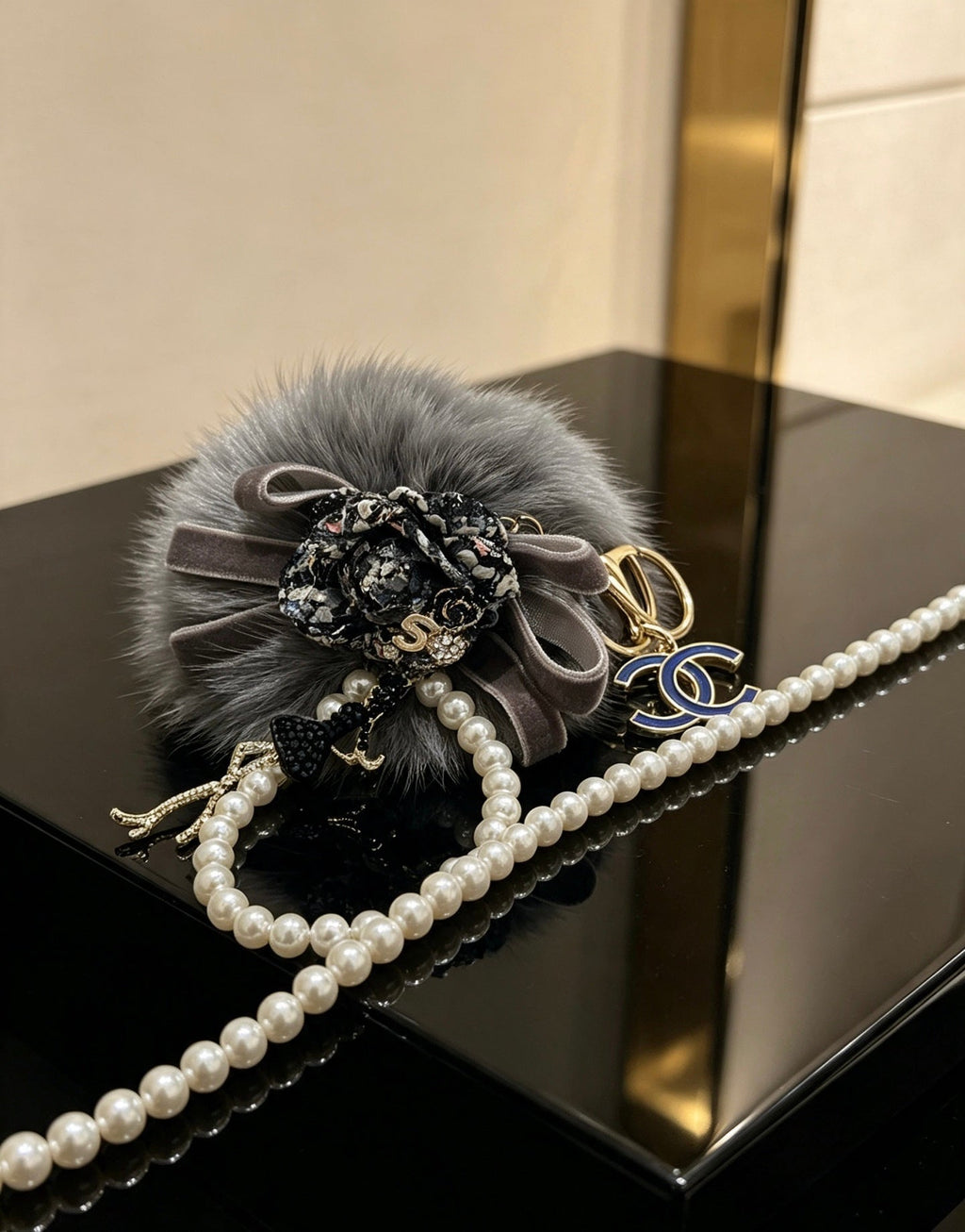 CHANEL Bag Charm Keychain