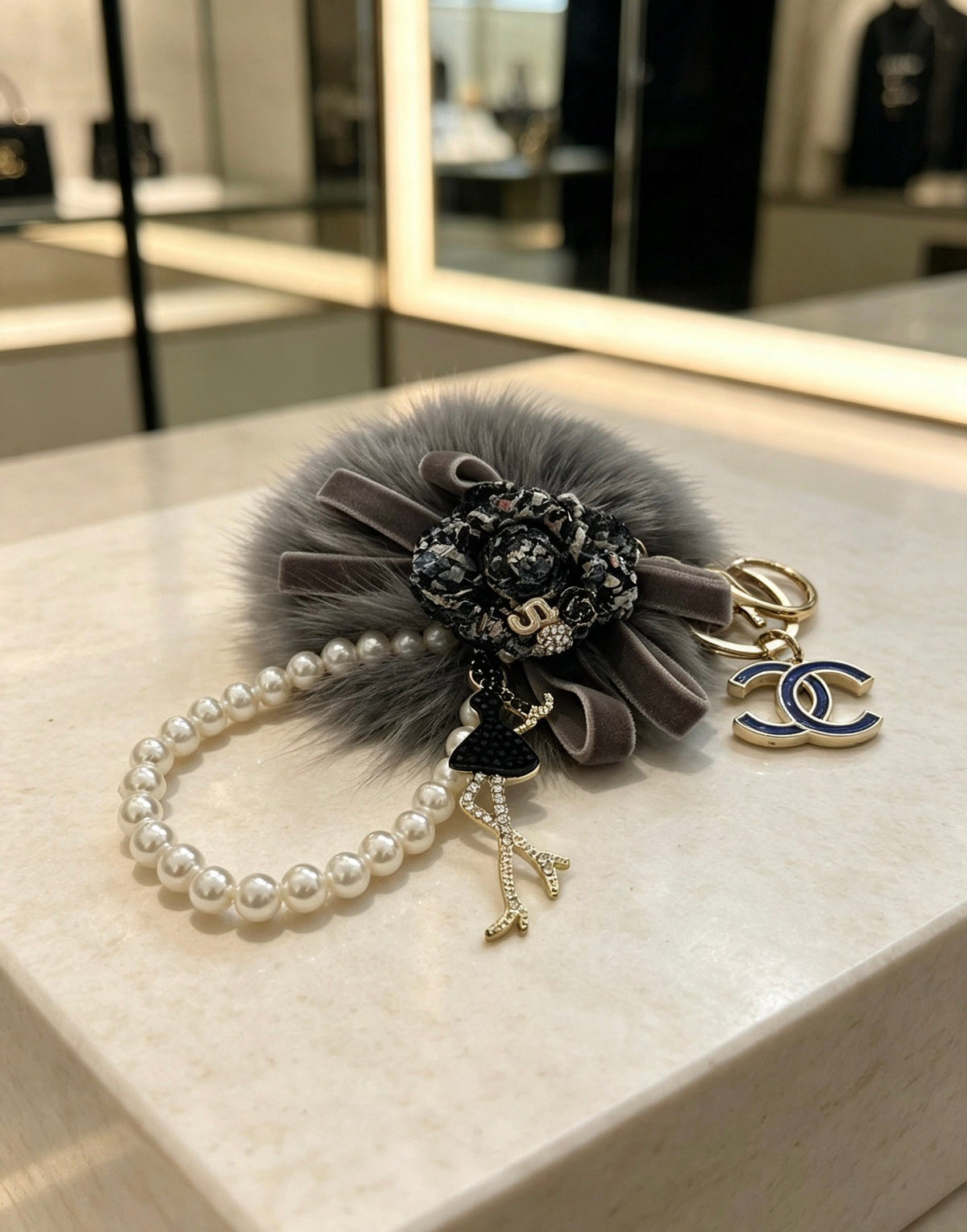 CHANEL Bag Charm Keychain