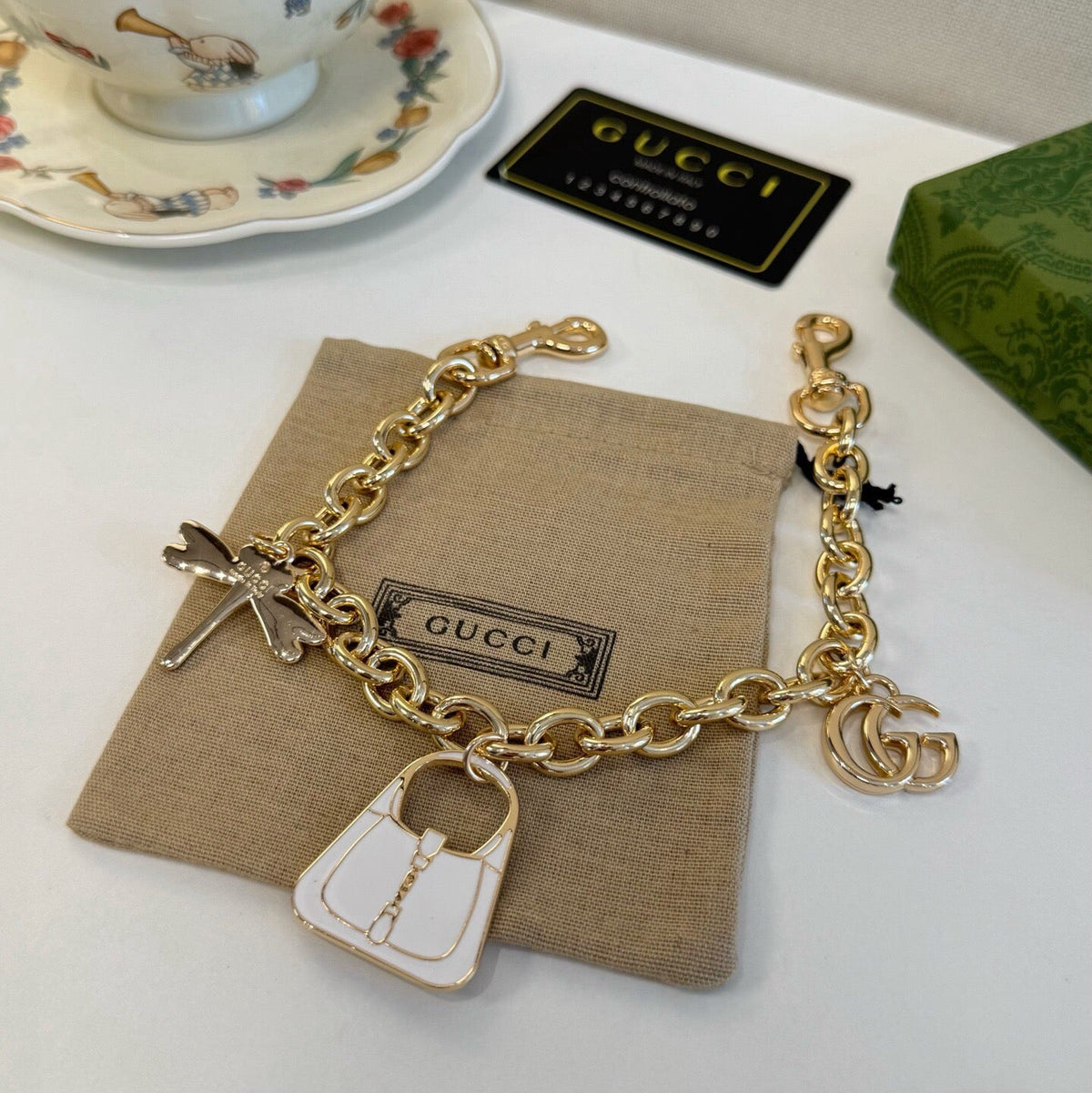 GUCCI Bag Charm Keychain