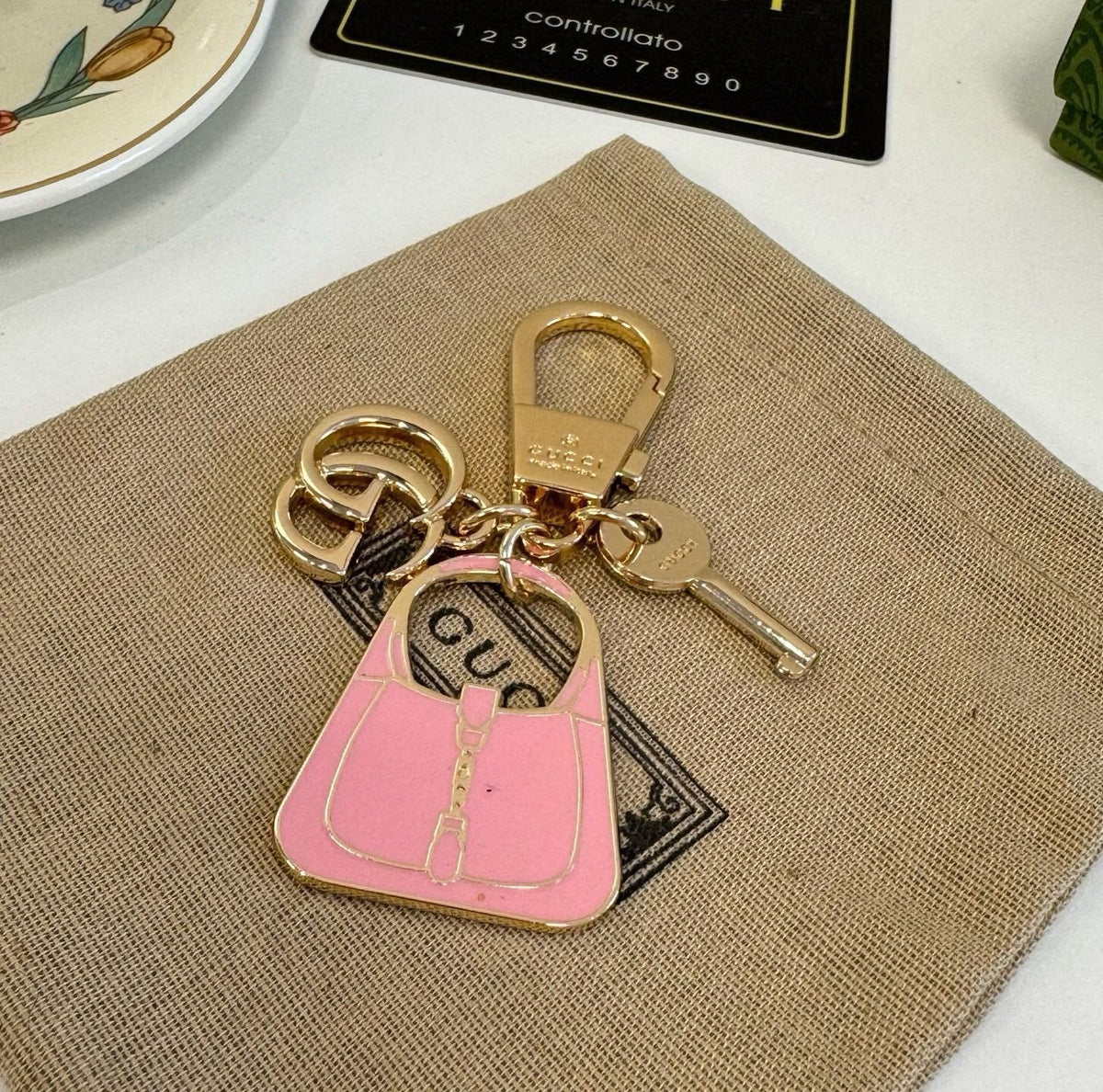 GUCCI Bag Charm Keychain