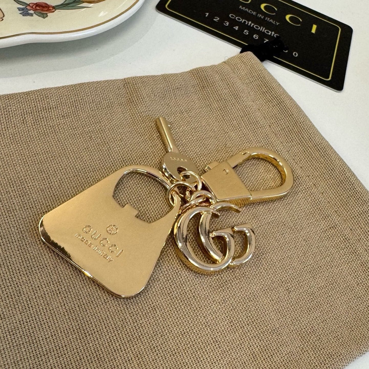 GUCCI Bag Charm Keychain
