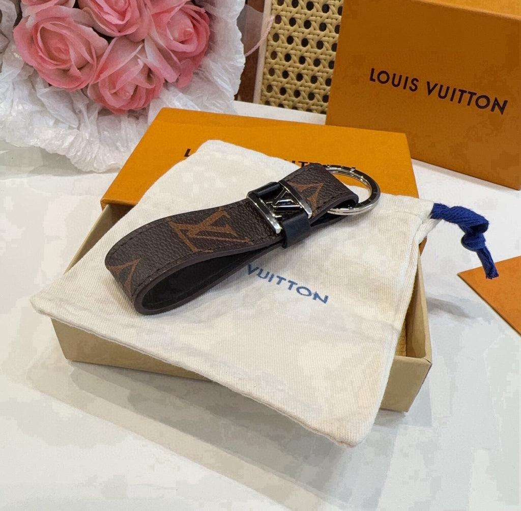 LOUIS VUITTON Logo Bag Charm Keychain