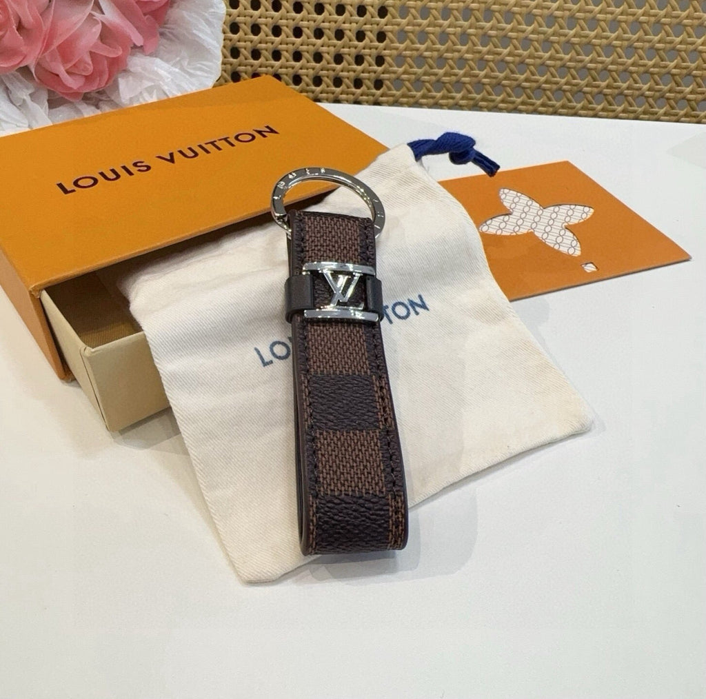 LOUIS VUITTON Logo Bag Charm Keychain