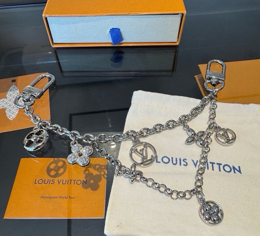 LOUIS VUITTON Metal Bag Charm Keychain