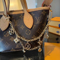 LOUIS VUITTON Metal Bag Charm Keychain