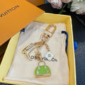LOUIS VUITTON Metal Bag Charm Keychain