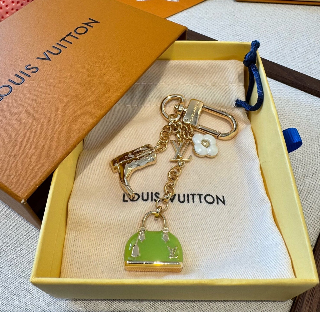 LOUIS VUITTON Metal Bag Charm Keychain