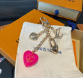 LOUIS VUITTON Canvas Flower Bag Charm Keychain