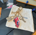 LOUIS VUITTON Logo Keychain
