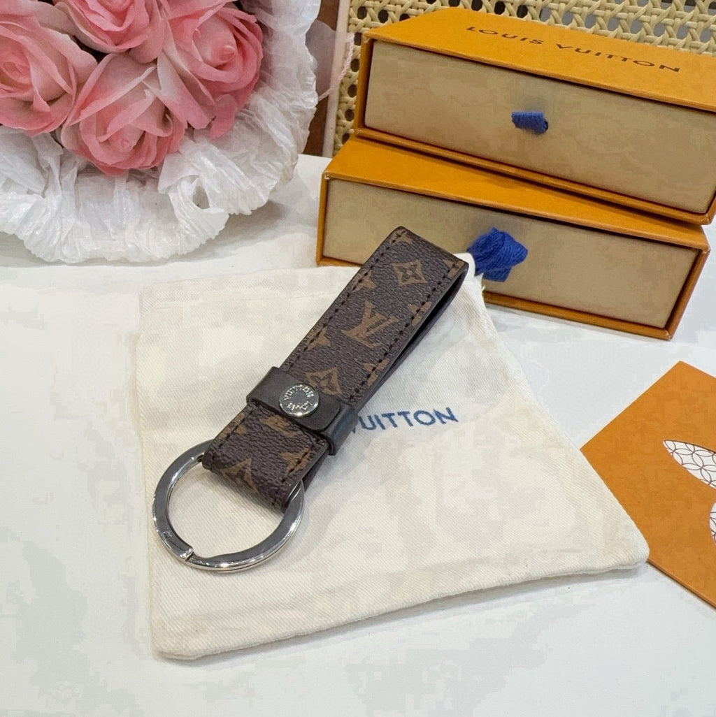 LOUIS VUITTON Logo Bag Charm Keychain